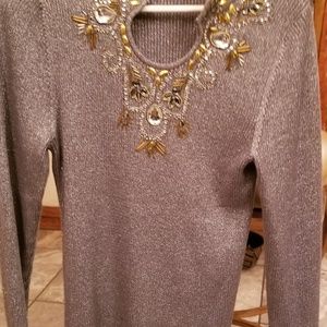 Beaded sweater